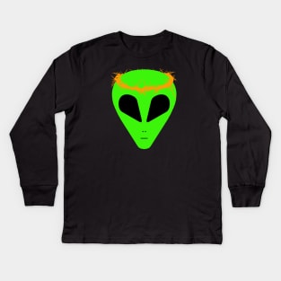 Alien Jesus #1 Kids Long Sleeve T-Shirt